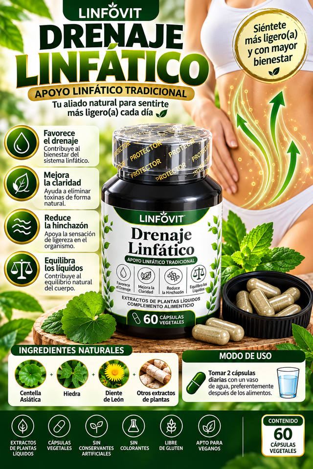 LINFÓVIT DRENAJE LINFÁTICO 60 CAPSULAS