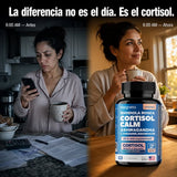 Cortisol Calm (Magneta) – Equilibrio Natural para el Estrés, Sueño y Energía-60 CAPSULAS