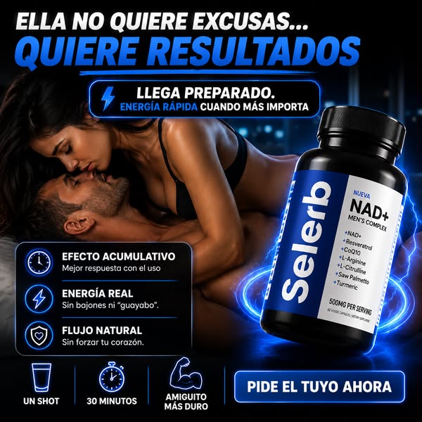 Selerb NAD+ (60 Capsulas)  para Hombres – Energía, Circulación y Anti-Edad