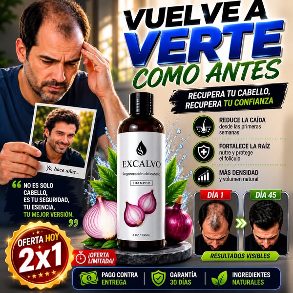 🔥RECUPERA TU CABELLO FORTALECIMIENTO REVITALIZACION CAPILAR CON EXCALVO