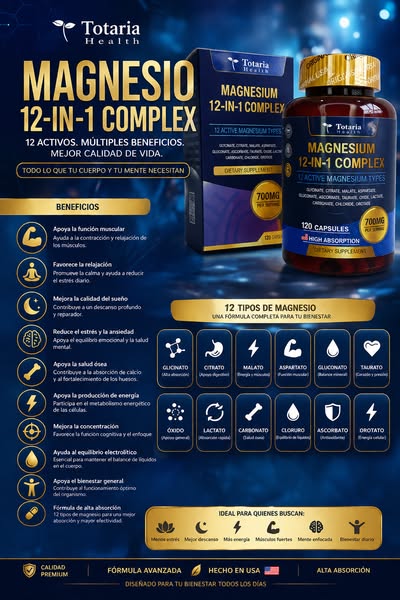 💙 MAGNESIUM COMPLEX 12 EN 1 PREMIUM
