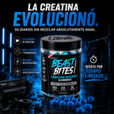 Beast Bites™ Creatina en Gomitas Veganas Sin Azúcar, Fuerza, y Recuperación Muscular