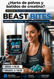 Beast Bites™ Creatina en Gomitas Veganas Sin Azúcar, Fuerza, y Recuperación Muscular