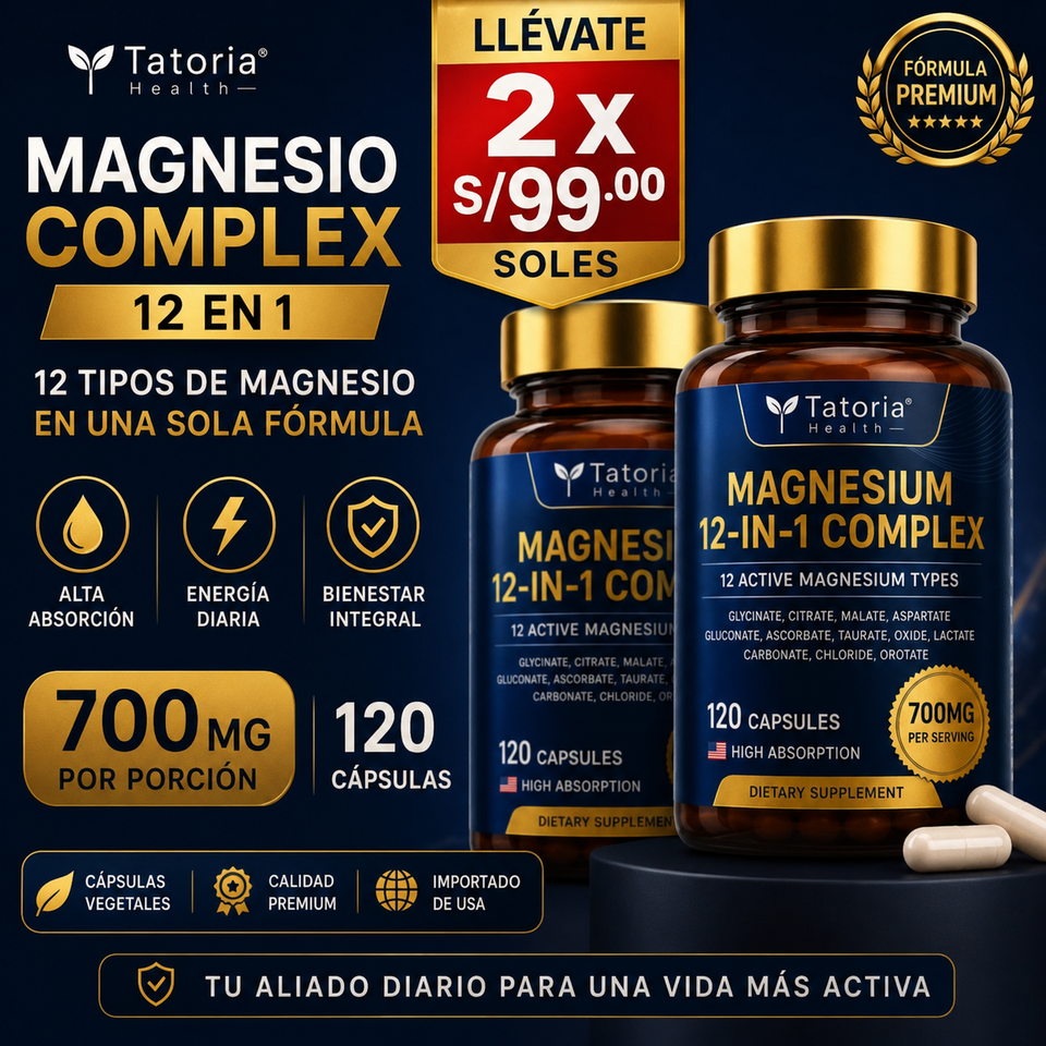 💙 MAGNESIUM COMPLEX 12 EN 1 PREMIUM