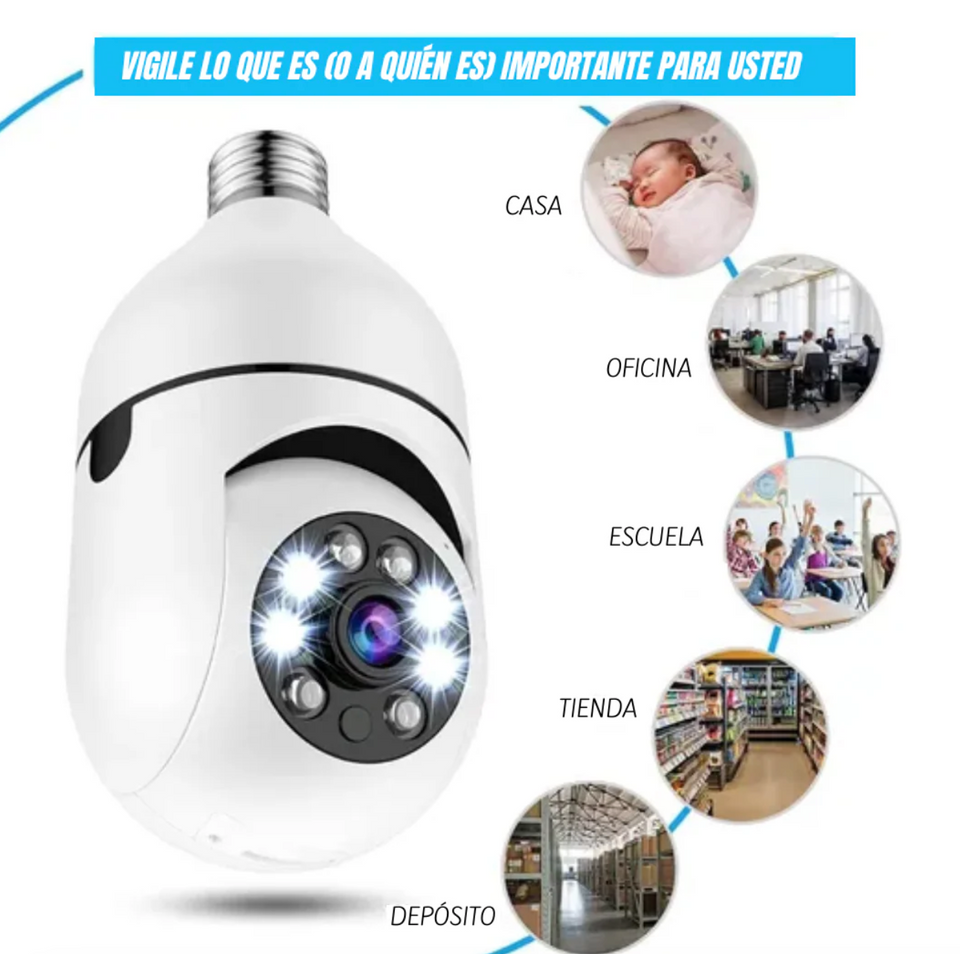 FOCO CAMARA 360 GRADOS CON WIFI