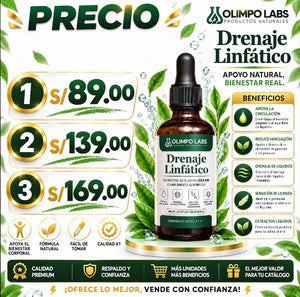 DRENAJE LINFÁTICO (GOTAS 60 ML)FORMULA HERBAL EN GOTAS- RS P2760226 - DIGESA