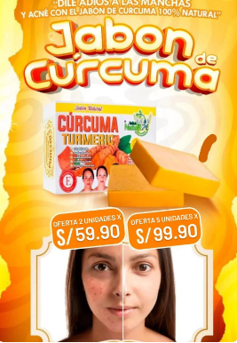 JABON DE CURCUMA 100% NATURAL