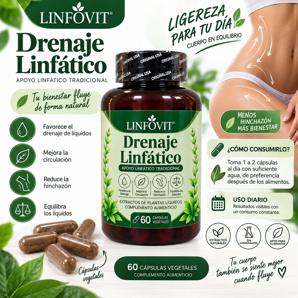 LINFÓVIT DRENAJE LINFÁTICO 60 CAPSULAS