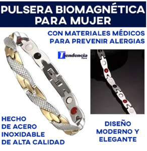 PULSERAS BIOMAGNÉTICA SALUDABLE PARA EL Y ELLA! DE REGALO UNA CADENA DE SAN MIGUEL!!