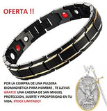 Pulsera Biomagnética Saludable para Hombre  + un Collar de San Miguel Arcangel de Regalo!!