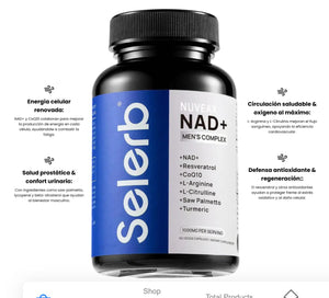 Selerb NAD+ para Hombres – Energía, Circulación y Anti-Edad