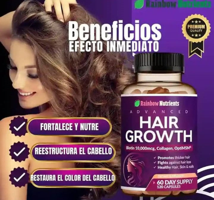 HAIR GROWTH ADVANCED (Crecimiento Avanzado del Cabello)120 CAPSULAS