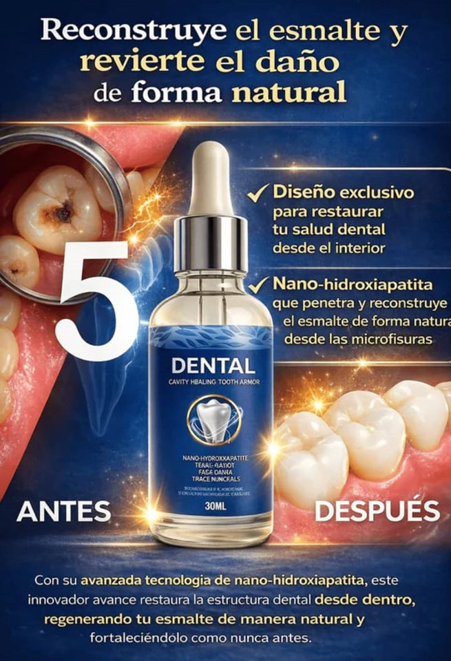 DENTAL HIDROXIAPATITA -Protector Bucal, Gotas de Reparación de Caries,Reparación de Esmalte, Salud de las encías