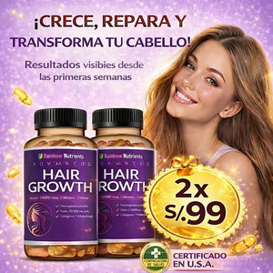 HAIR GROWTH ADVANCED (Crecimiento Avanzado del Cabello)120 CAPSULAS