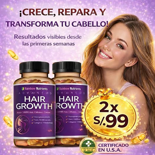 HAIR GROWTH ADVANCED (Crecimiento Avanzado del Cabello)120 CAPSULAS