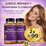 HAIR GROWTH ADVANCED (Crecimiento Avanzado del Cabello)120 CAPSULAS