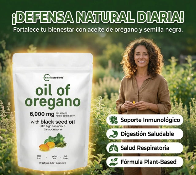 ACEITE DE ORÉGANO EN CAPSULAS BLANDAS 6000mg (90 CAPSULAS)