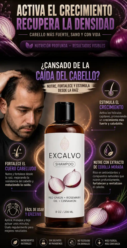 🔥RECUPERA TU CABELLO FORTALECIMIENTO REVITALIZACION CAPILAR CON EXCALVO