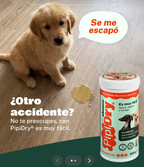 🐶🐱 PIPIDRY EN POLVO 300 gr ¡Limpiar los accidentes de tu mascota nunca fue tan fácil! ✨