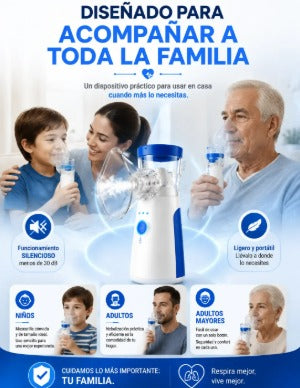🚨 NEBULIZADOR MESH PORTÁTIL – ¡RESPIRA MEJOR, DONDE QUIERAS! 💨