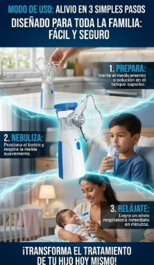 🚨 NEBULIZADOR MESH PORTÁTIL – ¡RESPIRA MEJOR, DONDE QUIERAS! 💨