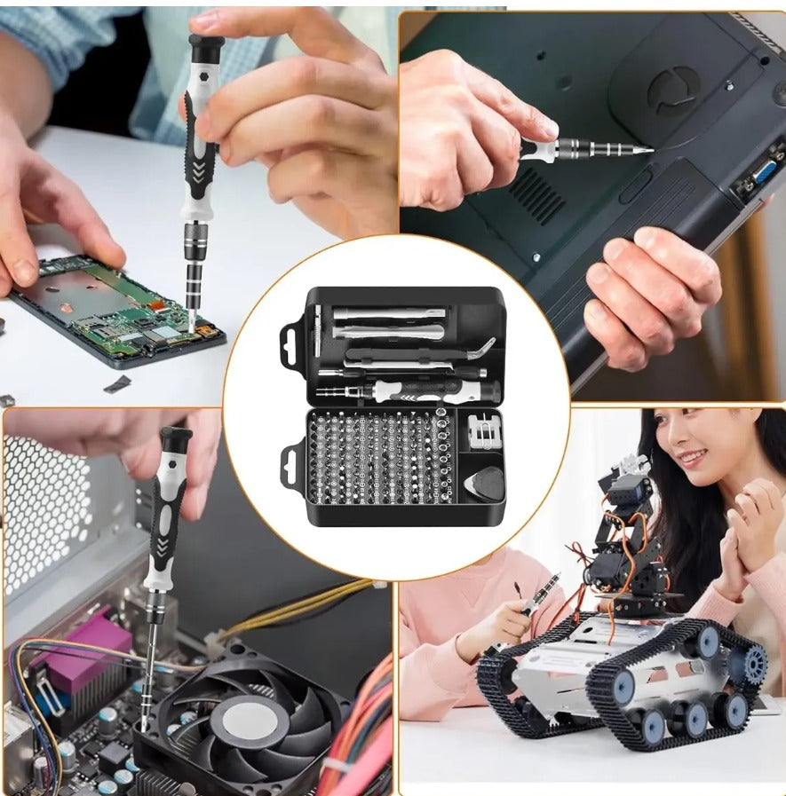 🛠️ KIT DE DESTORNILLADORES DE PRECISIÓN 115 EN 1
