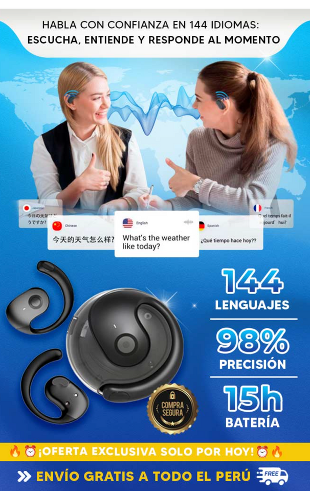 Audismart – Audifonos Inteligente Que traducen en 144 idiomas