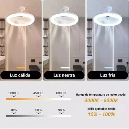 FOCO LED VENTILADOR CON ROTACIÓN