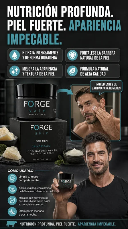 FORGE SKIN — TALLOW BALM FOR MEN · 100% NATURAL