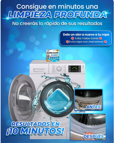 PASTILLAS DE LIMPIEZA PARA LAVADORA (PACK DE 12)