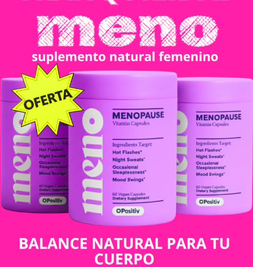 MENO BALANCE -VITAMINAS PARA LA MENOPAUSIA