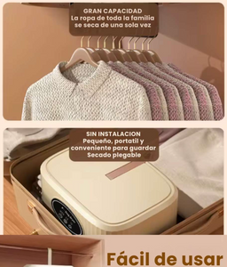 "Secadora de Ropa Eléctrica Portátil – Elimina Humedad y Seca tu Ropa en Minutos"