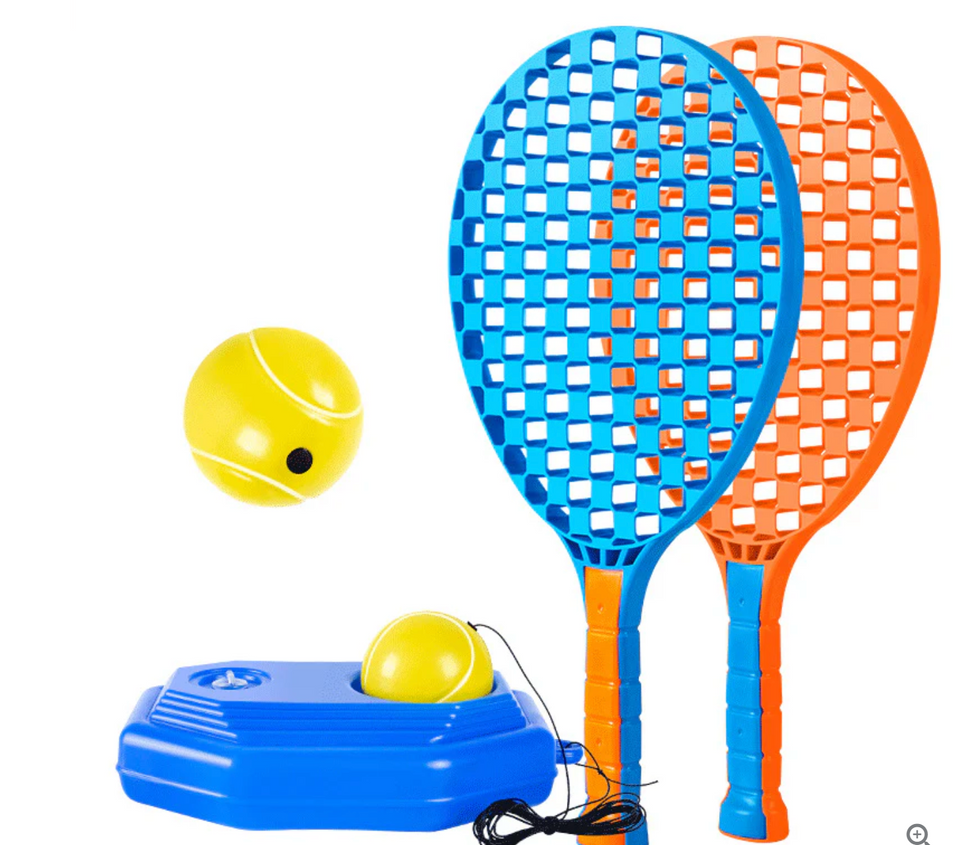 SET DE TENIS JUEGOS 3 EN 1 (2 Raquetas +2 pelotas de Tenis + 1 Bádminton)