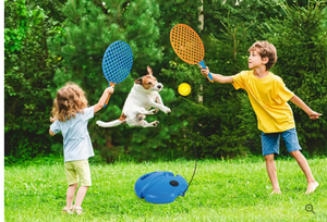 SET DE TENIS JUEGOS 3 EN 1 (2 Raquetas +2 pelotas de Tenis + 1 Bádminton)