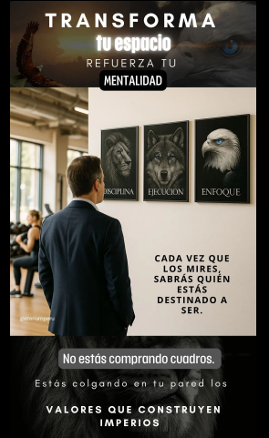 CUADRO METALICO FULL HD  TRILOGIA DEL EXITO!